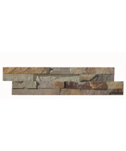 RIVESTIMENTO "NATURAL PANEL" IN ARDESIA MULTICOLOR - PANNELLO 15X60 CM.